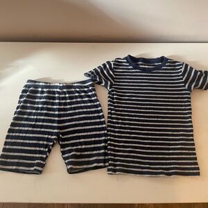 Carters Navy/Gray Striped Pajama set 4T